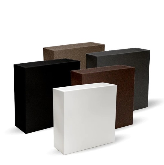 Newgarden JUNCO 80 Pflanzkübel XXL groß doppelwandig eckig Hochbeet 80x32x80cm schwarz 39L außen