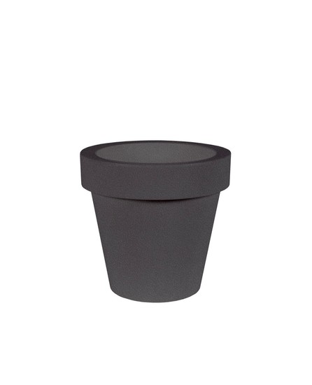 Newgarden MAGONLIA 60 Blumentopf XXL groß doppelwandig rund, hoch ø57x57cm anthrazit 82L mit Wasserspeicher außen