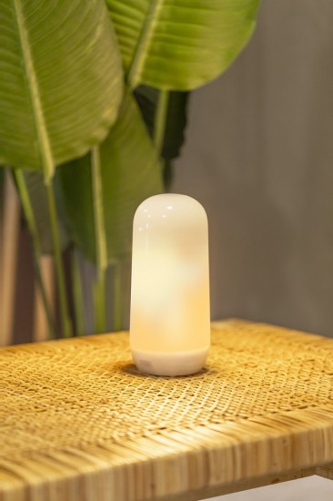 NewGarden CANDY LED Outdoor Tischleuchte 19cm + Akku, Fernbedienung Innen & Außen IP54