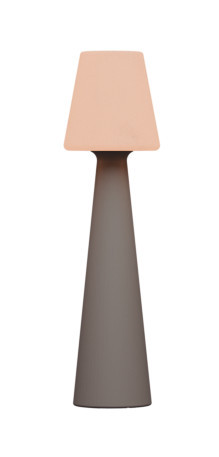 Newgarden Lola 165 Pop Zementgrau Stehleuchte, Akku, warmweißes & kaltes Licht, dimmbar, Fernbedienung ø45x165 cm