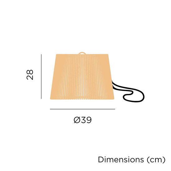 NewGarden OKINAWA 40 LED kabellose Pendelleuchte Bambus, Außen & Innen IP54