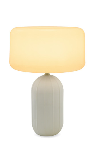 Newgarden Phoebe 40 Beige Tischleuchte, Akku & Solar, dimmbar, Fernbedienung, Dämmerungssensor ø44,7x142,7 cm