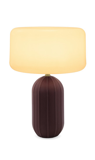 Newgarden Phoebe 40 Bordeaux Tischleuchte, Akku & Solar, dimmbar, Fernbedienung, Dämmerungssensor ø44,7x142,7 cm