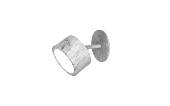 Newgarden Roll 8 Akku Marmor-Optik Wandleuchte, Montage ohne Bohren, warmweißes Licht, USB-Ladekabel ø8x7,2 cm