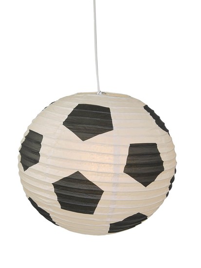 Niermann Fußball Pendelleuchte Weiß-Schwarz