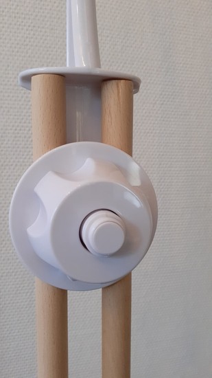 Niermann Mobilehalter zum Schrauben mit Spieluhr Weiß