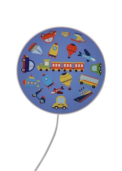 Niermann Fahrzeuge Wandleuchte E14 Weiß, Blau Made in Germany