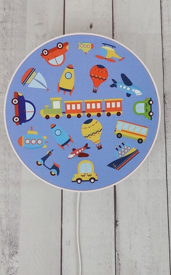 Niermann Fahrzeuge Wandleuchte E14 Weiß, Blau Made in Germany