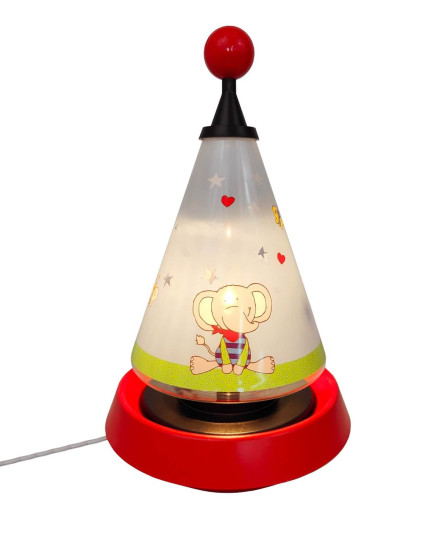 Niermann Lolo Lombardo Carrousel-Tischleuchte G4 20W Multicolor, Bunt Made in Germany