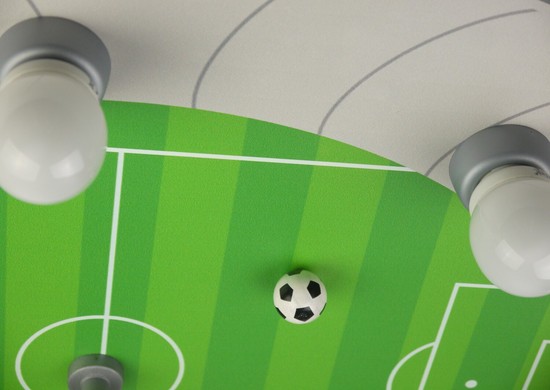 Niermann Fußballstadion LED Deckenleuchte 5fach E14 Amazon Alexa Grün, Silber Made in Germany