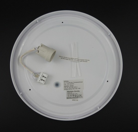 Niermann Fußball Deckenleuchte E27 Opalweiß-Schwarz