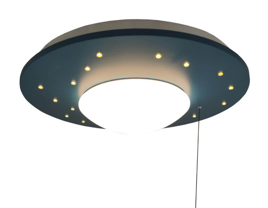 Niermann Starlight LED Deckenleuchte E27 Petrol Made in Germany