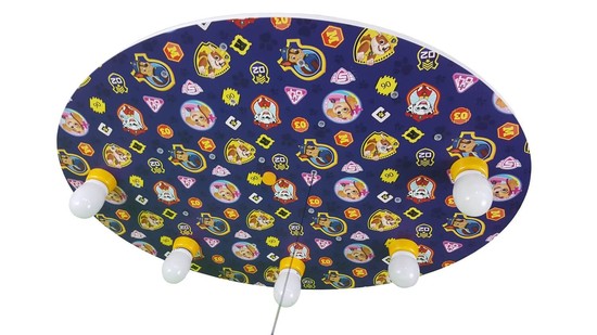 Niermann Paw Patrol LED Deckenleuchte 5fach E14 Multicolor, Bunt Made in Germany