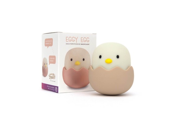 Mega Light Eggy & Friends LED Nachtlicht Warmweiss dimmbar Eggy Egg 1,2W Weiß