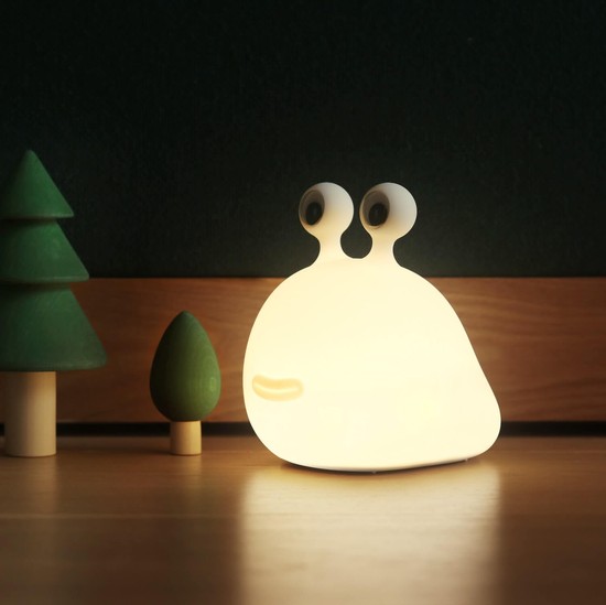Mega Light Eggy & Friends LED Nachtlicht Warmweiss dimmbar Momo Moon 3W Weiß