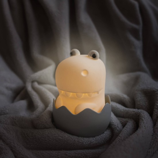 Mega Light Eggy & Friends LED Nachtlicht Warmweiss dimmbar Diggy Dino 1W Weiß/Grün