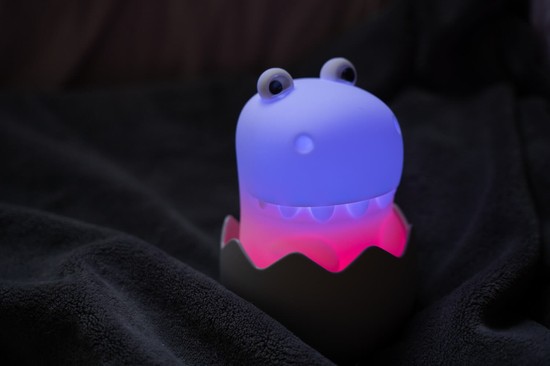 Mega Light Eggy & Friends LED Nachtlicht Warmweiss dimmbar Diggy Dino 1W Weiß/Grün