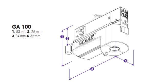 Nordic Global Trac Multi-Adapter 3-Phasen GA100 -1 grau