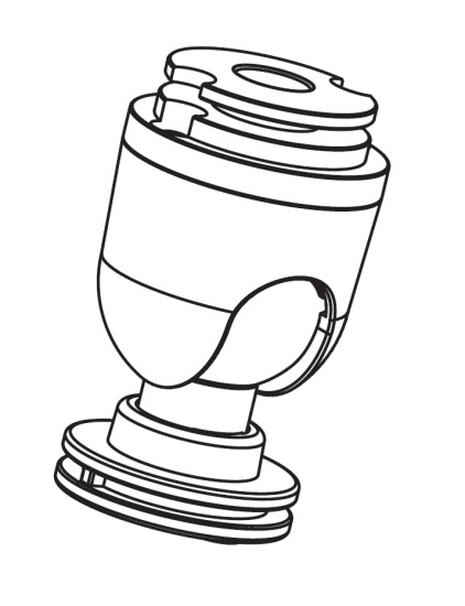 Nordic Global Trac Gelenknippel GA37-2 schwarz ID 7,6mm