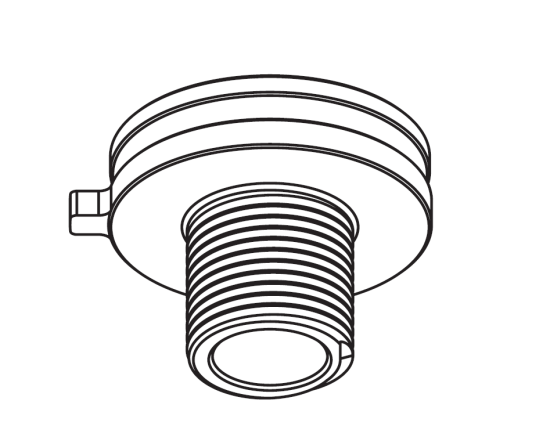 Nordic Global Trac Adapter Nippel XTSA55/12-9, alu, M13, Höhe 12mm, ID 9mm