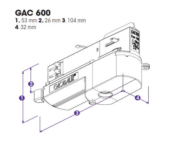 Nordic Global Trac Multi-Adapter 3-Phasen GAC600-3 weiss