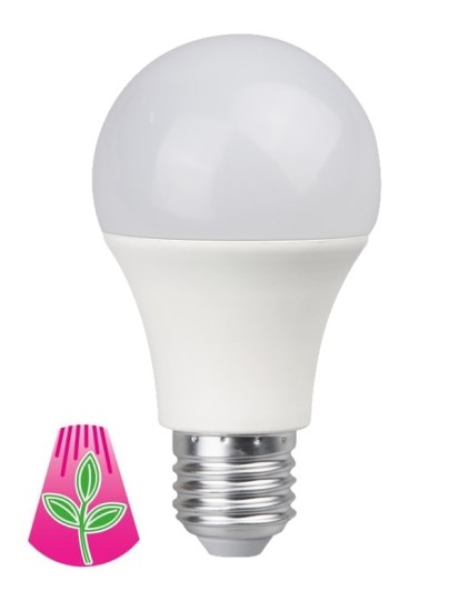 LED Pflanzenleuchte Tischleuchte E27 Vollspektrum A60 9W, Nordlux TEXAS + Bioledex GoLeaf Pflanzenlampe