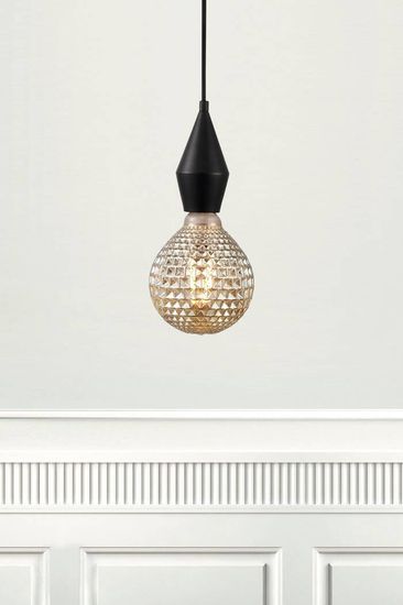 Nordlux Avra Glasfliesen-Optik LED Lampe E27 2W 2200K extra-warmweiss Rauchglas 1429070