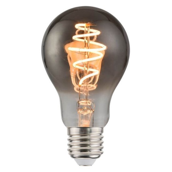 Nordlux LED Lampe Filament Deco Spiral E27 dimmbar 5W 1800K extra-warmweiss Rauchglas 2080032747