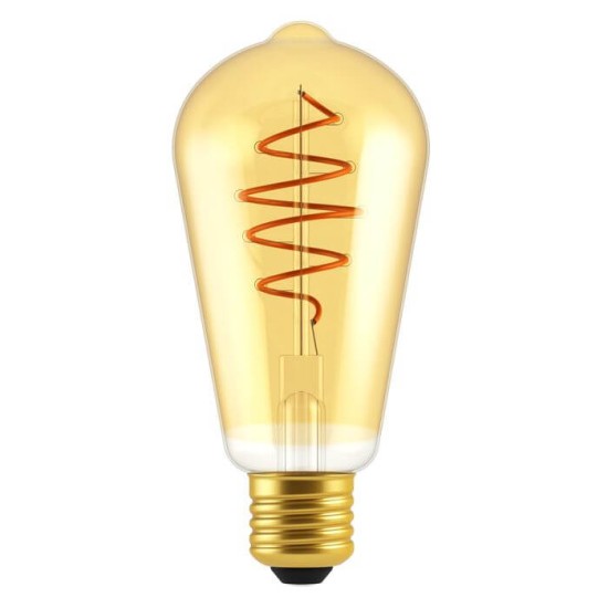 Nordlux LED Lampe Filament Deco Spiral E27 dimmbar 5W 2000K extra-warmweiss Gold 2080062758