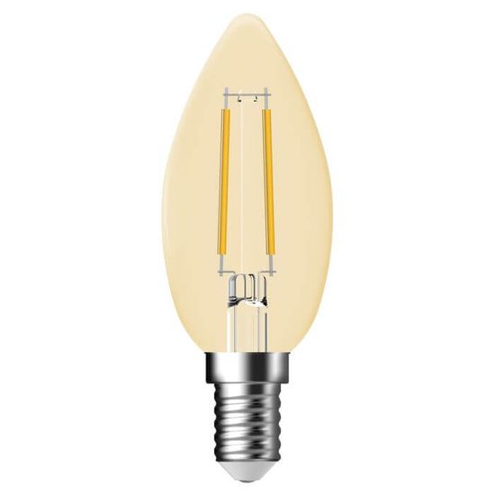 Nordlux LED Kerze Filament Deco Classic E14 dimmbar 4,8W 2500K extra-warmweiss Gold 2080091458