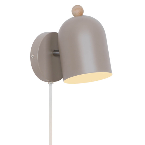 Nordlux Wandleuchte Gaston Hell braun E27 19,5cm Metall 2412671018