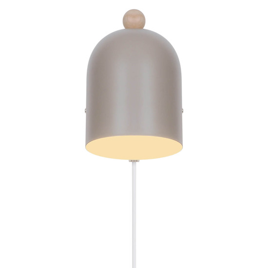 Nordlux Wandleuchte Gaston Hell braun E27 19,5cm Metall 2412671018