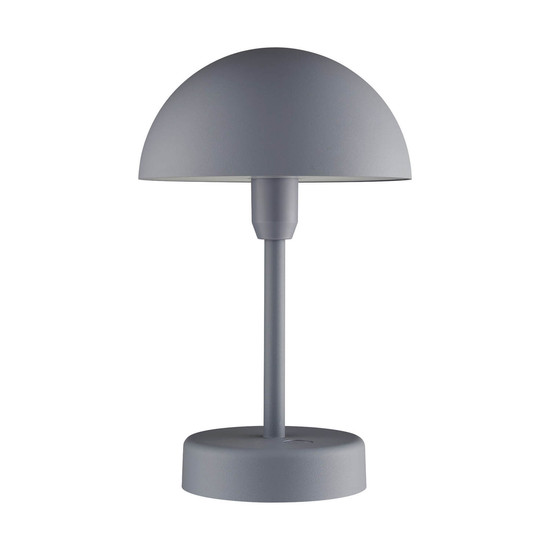 Nordlux LED Akkuleuchte Ellen To-Go Tischlampe Grau dimmbar Moodmaker 300lm 3000K warmweiß Ø16cm IP44 Aluminium 2418015010