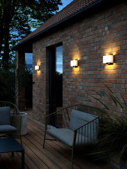 Nordlux PIOLA Solar LED Aussen-Wandleuchte Warmweiss 8W Weiß IP44 2418051001