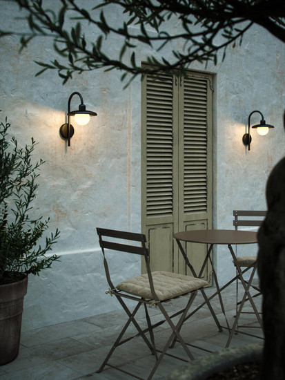 Nordlux BERLO Aussen-Wandleuchte E27 Schwarz IP44 2418191003