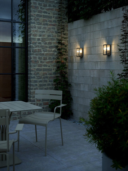 Nordlux LUCHY Aussen-Wandleuchte E27 Schwarz IP44 2418231003