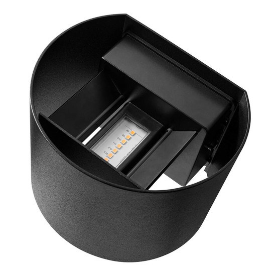 Nordlux MILDA LED Aussen-Wandleuchte Warmweiss 4,9W Schwarz IP44 2418351003