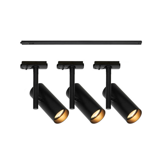 Nordlux 2510096003 Jerome 3-Kit + 1m GU10 Schienensystem Schwarz