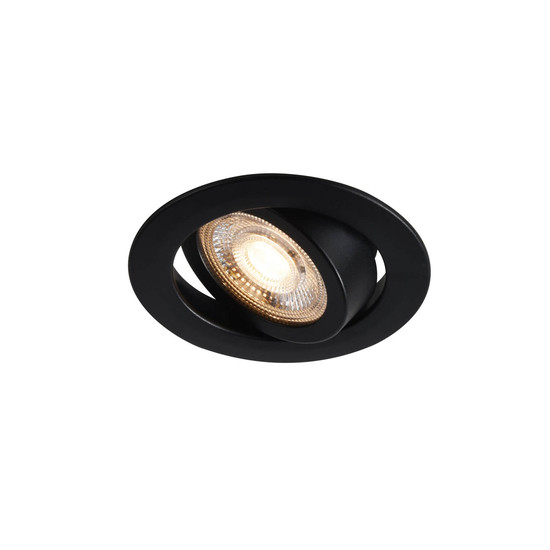 Nordlux 2510300103 Monolo 1-Kit LED Einbaustrahler 4,8W Dimmbar Warmweiss Schwarz