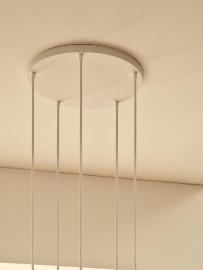 Nordlux 2512729001 LUANA 5-exits Baldachin Weiss