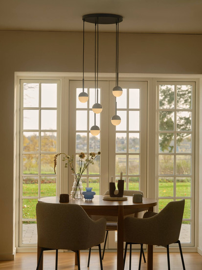 Nordlux 2512729003 LUANA 5-exits Baldachin Schwarz