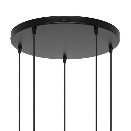 Nordlux 2512729003 LUANA 5-exits Baldachin Schwarz