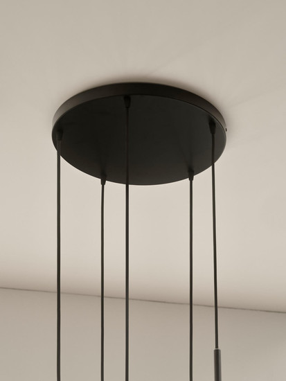 Nordlux 2512729003 LUANA 5-exits Baldachin Schwarz