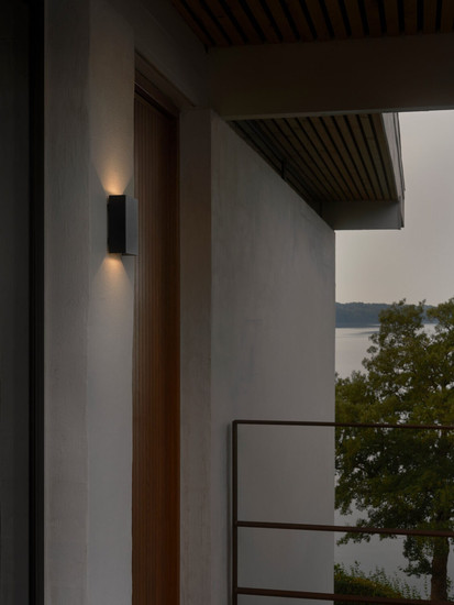 Nordlux 2518031203 FOLD 10  LED Wandleuchte 7,5W Warmweiss Seaside schwarz IP54