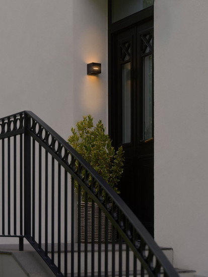 Nordlux 2518321003 Rivo LED Wandleuchte 8W Warmweiss Schwarz IP54