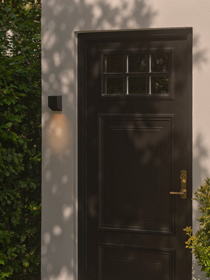 Nordlux 2518451003 NICO Square 12 GU10 Wandleuchte Dimmbar Schwarz IP54