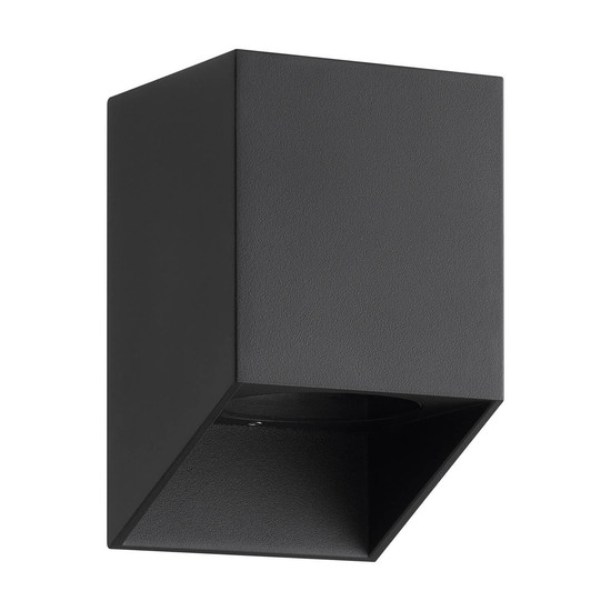 Nordlux 2518451003 NICO Square 12 GU10 Wandleuchte Dimmbar Schwarz IP54