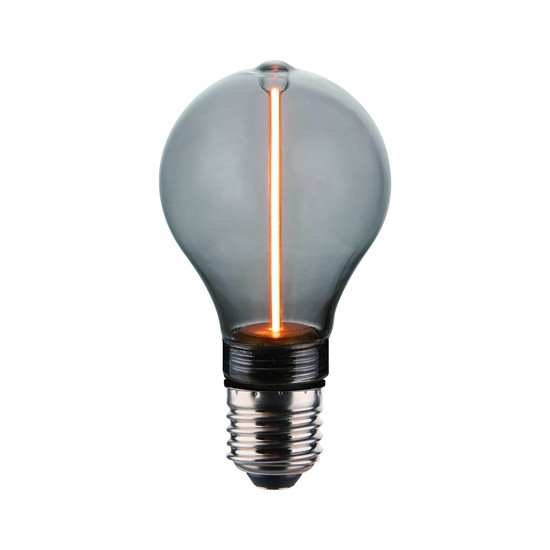 Nordlux 2580012747 DecoE27 A60 Dash Dim LED E27 Leuchtmittel 2W Dimmbar Extra-warmweiss Rauchfarben