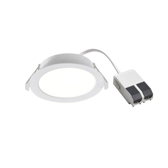 Nordlux LED Einbaustrahler Manacor 12 Weiß dimmbar 600lm 3000/4000K CCT warm-, neutralweiß 90Ra Ø12cm IP20-44 Metall 2610010001