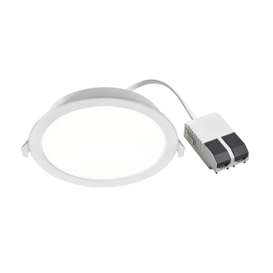 Nordlux LED Einbaustrahler Manacor 18 Weiß dimmbar 1100lm 3000/4000K CCT warm-, neutralweiß 90Ra Ø17,5cm IP20-44 Metall 2610020001